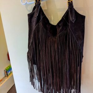 Ralph Lauren Hobo Fringe Bag